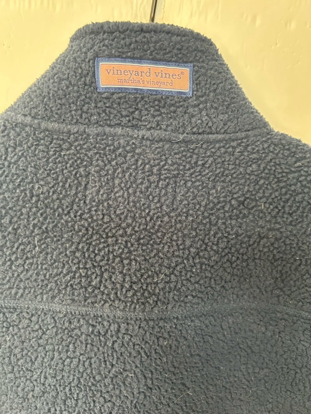 Vineyard Vines Men’s Navy Blue Stillwater Sherpa Vest, Size Large - Picture 9 of 11